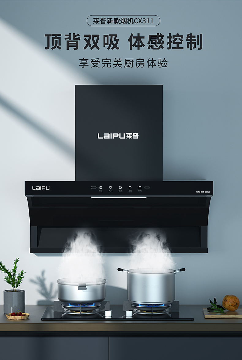 頂背雙吸，體感控製，這台吸蕾丝视频APP下载安装猛火爆炒不跑煙！快來看看！